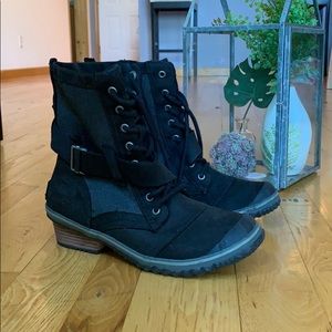 Sorel black winter boots, women’s size 9.5